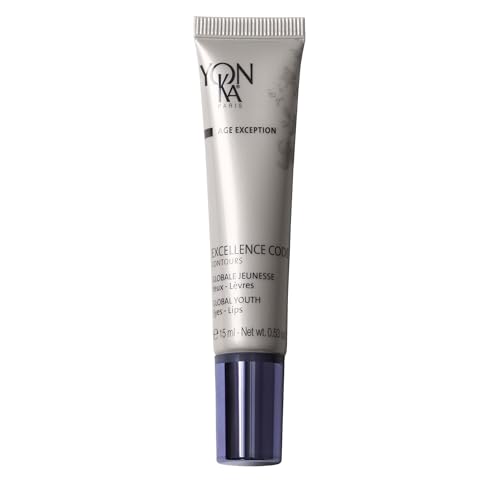 Yonka Excellence Code Contours Eye Cream | Anti-Aging Eye and Lip Treatment with Hyaluronic Acid | Reduce Puffiness and Dark Circles | Paraben-Free | 0.53 oz