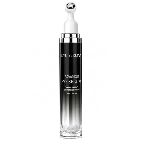 ANAREAL Eye Bags Treatment for Men and Women : Caffeine Under Eye Cream for Dark Circles & Puffiness - 360° Eye Roller for Puffy Eyes