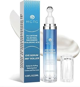 5% Caffeine Eye Cream & Retinol Under Eye Cream to Reduce Dark Circles, Puffiness, Wri