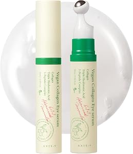 AXIS-Y Vegan Collagen Eye Serum - K Beauty Triple Hyaluronic Acid & Peptide Collagen S