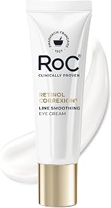 RoC Retinol Correxion Line Smoothing Eye Cream, Anti Aging Under Eye Moisturizer for Fine