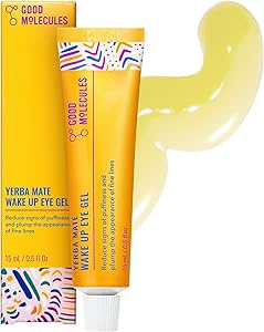 Good Molecules Yerba Mate Wake Up Eye Gel - Hydrating Under Eye Gel Cream with Hyaluronic 