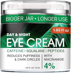 Under Eye Cream for Dark Circles and Puffiness - Anti-Aging Caffeine Eye Cream Serum for W