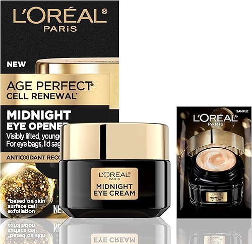 L'Oreal Paris Midnight Eye Cream, Antioxidant-Rich Under Eye Cream to — Our recommended configuration for best results